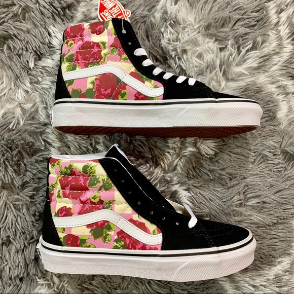 Vans Sk8-Hi Floral Shoe - Picture 7 of 11